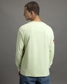 Shop Men's Fog Green Kakashi Leaf Graphic Printed Oversized T-shirt-Full