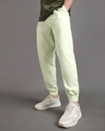 Shop Men's Fog Green Over Dyed Jogger Pants-Front