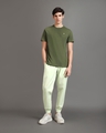 Shop Men's Fog Green Over Dyed Jogger Pants-Full