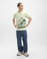 Shop Men's Fog Green Spike Graphic Printed T-shirt-Full