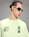 Shop Men's Fog Green Team Graphic Printed Oversized T-shirt