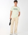 Shop Men's Fog Green Wilderness Graphic Printed T-shirt-Full