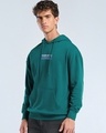 Shop Men's Forest Biome Green Echoes Graphic Printed Oversized Hoodies-Full