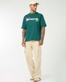 Shop Men's Forest Green Certified Insane Graphic Printed Oversized T-shirt