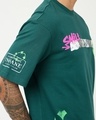 Shop Men's Forest Green Certified Insane Graphic Printed Oversized T-shirt