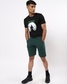 Shop Men's Forest Green Solid Shorts-Full
