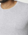 Shop Men's Full Sleeve Melange Cut & Sew T-Shirt