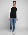 Shop Men's Full Sleeve Raglan T-Shirt (Black & White)-Full