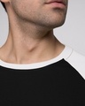 Shop Men's Full Sleeve Raglan T-Shirt (Black & White)