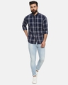 Shop Men's Full Sleeve Spread Collar Checks Stylish Casual Shirt-Full