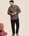 Shop Men's Full Sleeves Plus Printed Shirt-Front