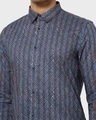 Shop Men's Full Sleeves Printed Relaxed Fit Shirt