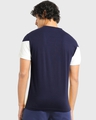 Shop Men's Galaxy Blue & Pineapple Yellow Color Block T-shirt-Design