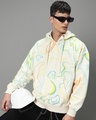 Shop Men's Gardenia All Over Printed Oversized Hoodies-Front