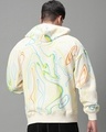 Shop Men's Gardenia All Over Printed Oversized Hoodies-Full