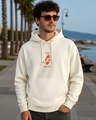 Shop Men's Gardenia BRB May Be Graphic Printed Oversized Hoodies-Front