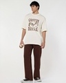 Shop Men's Gardenia Coffin Break Graphic Printed Oversized T-shirt