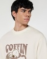 Shop Men's Gardenia Coffin Break Graphic Printed Oversized T-shirt