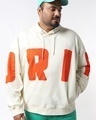 Shop Men's Gardenia Drip Typography Oversized Plus Size Hoodies-Front