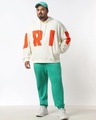 Shop Men's Gardenia Drip Typography Oversized Plus Size Hoodies
