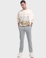 Shop Men's Gardenia Fluent in Friends Graphic Printed Oversized Sweatshirt