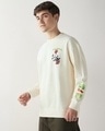 Shop Men's Gardenia Graphic Printed Oversized Sweatshirt-Full