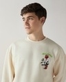 Shop Men's Gardenia Graphic Printed Oversized Sweatshirt