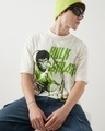 Shop Men's Gardenia Hulk Smash Graphic Printed Oversized T-shirt-Front