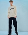 Shop Men's Gardenia Imagine Typography Oversized Sweater