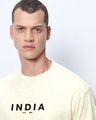 Shop Men's Gardenia India Typography Oversized T-shirt