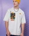 Shop Men's Gardenia Joey Doesn't Share Graphic Printed Oversized T-shirt-Front