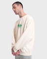 Shop Men's Gardenia Money Don't Jiggle Graphic Printed Oversized Sweatshirt-Full
