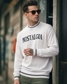 Shop Men's Gardenia Nostalgia Typography Oversized Sweater-Front