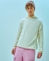 Shop Men's Gardenia Oversized Hooded Flatknit Sweater-Front