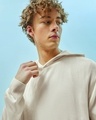 Shop Men's Gardenia Oversized Hooded Flatknit Sweater