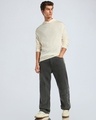 Shop Men's Gardenia Oversized Hooded Flatknit Sweater
