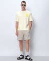 Shop Men's Gardenia Rise & Shine Garfield Graphic Printed Oversized T-shirt