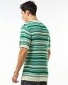 Shop Men's Gardenia & Green Striped Flatknit T-shirt-Design