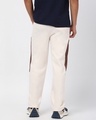 Shop Men's Gardenia The Rogue Color Block Oversized Wide Leg Track Pants-Full