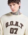 Shop Men's Gardenia Typography Oversized Sweater