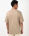 Shop Men's Ginger Root Brown Coffee Break Graphic Printed Oversized T-shirt-Full