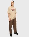 Shop Men's Ginger Root Brown Courage Loyalty Hope Graphic Printed Oversized T-shirt
