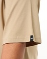 Shop Men's Ginger Root Brown Dynamic Dosti Graphic Printed Oversized Plus Size T-shirt