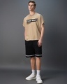 Shop Men's Ginger Root Brown Fear Zero Typography Square Fit Vest-Full