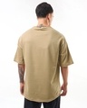 Shop Men's Ginger Root Brown Inosuke Beast Breathing Graphic Printed Oversized T-shirt-Full