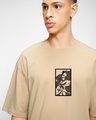 Shop Men's Ginger Root Brown Kazekage Graphic Printed Oversized T-shirt