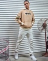 Shop Men's Ginger Root Brown Minion Mashup Graphic Printed Oversized Hoodies