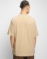 Shop Men's Ginger Root Brown Octoppied Graphic Printed Oversized T-shirt