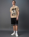 Shop Men's Ginger Root Brown Out Of Office Graphic Printed Square Fit Vest-Full