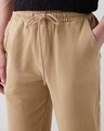 Shop Men's Ginger Root Brown Oversized Acid Wash Joggers